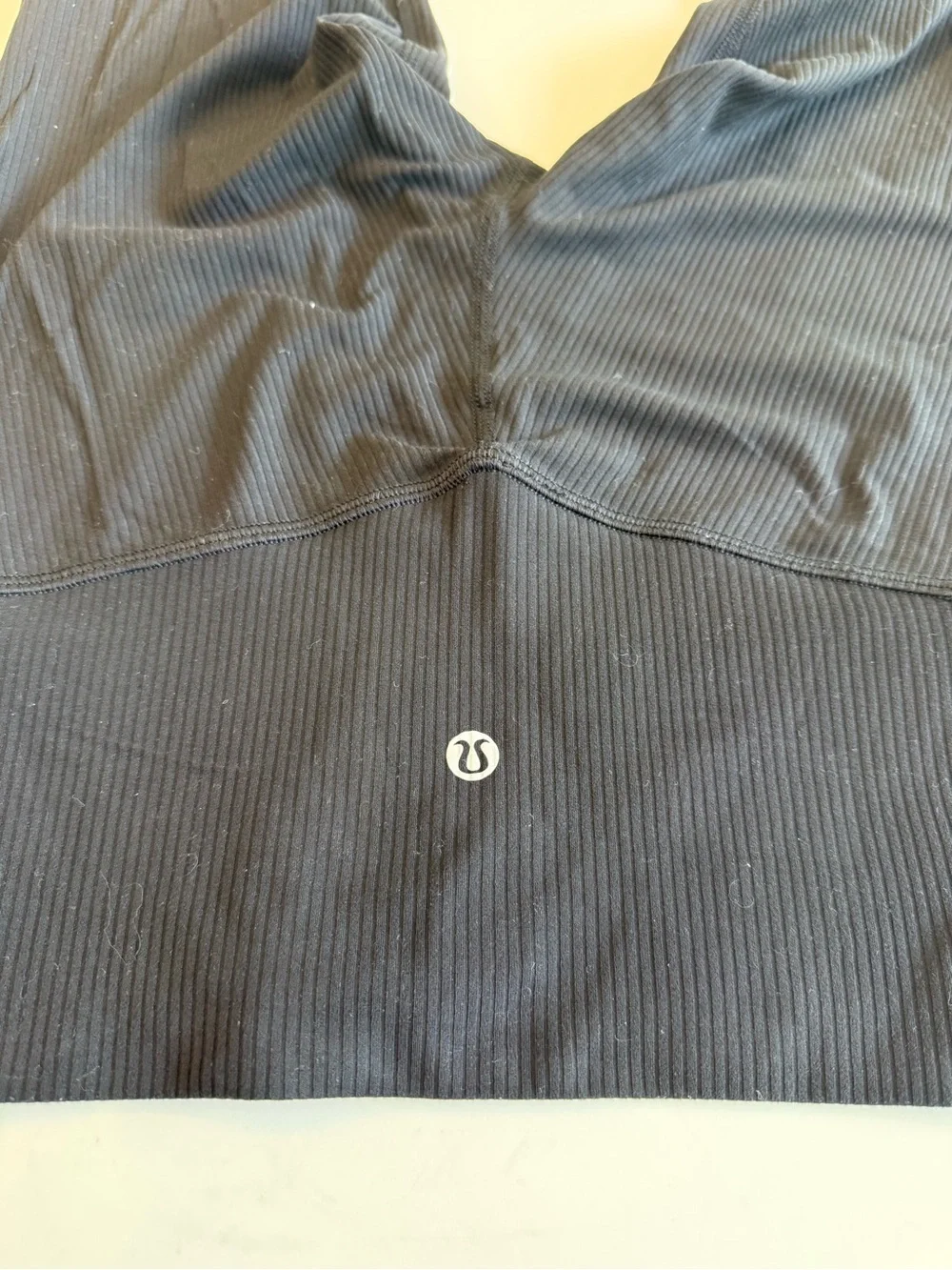 lululemon athletica Black Ribbed High-Rise Leggings